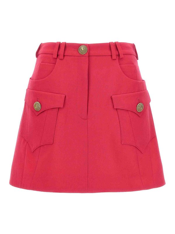 Balmain: Minifaldas - Minifalda - Multicolor