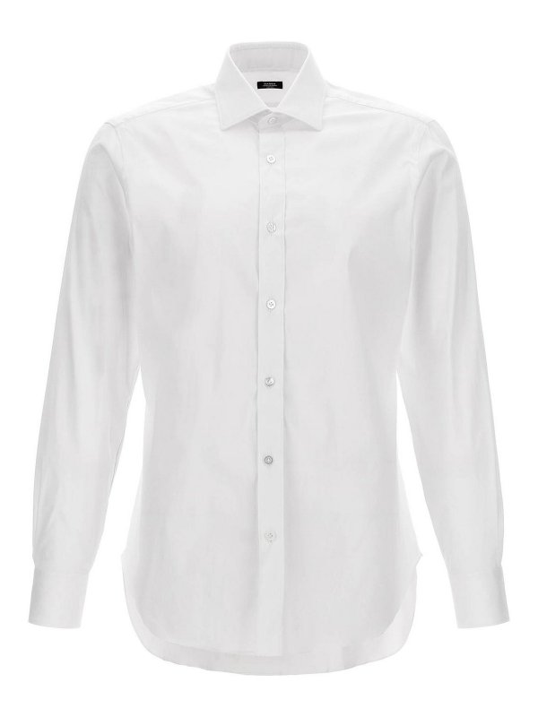 BARBA: shirts - Stretch Poplin Shirt