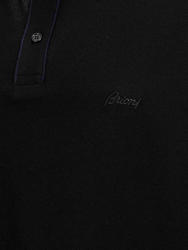 ポロシャツ - 黒 shop online: BRIONI