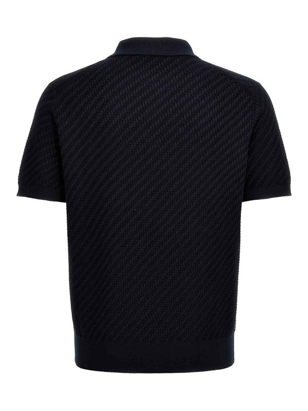 BRIONI: polo online - Polo in Maglione intrecciata