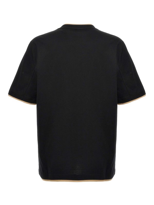 BRUNELLO CUCINELLI: t-shirts online - Double Layer T-Shirt