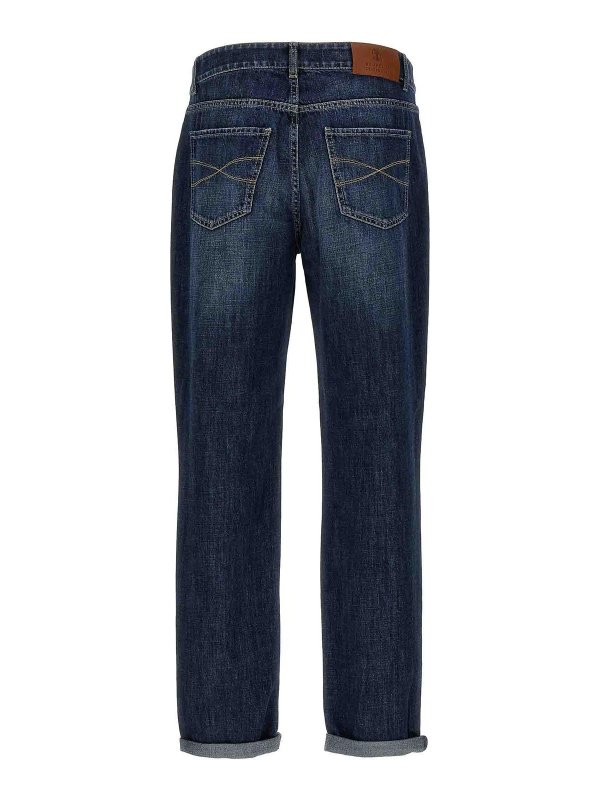 BRUNELLO CUCINELLI: Straight Leg Jeans online - Straight Leg Jeans - Blau