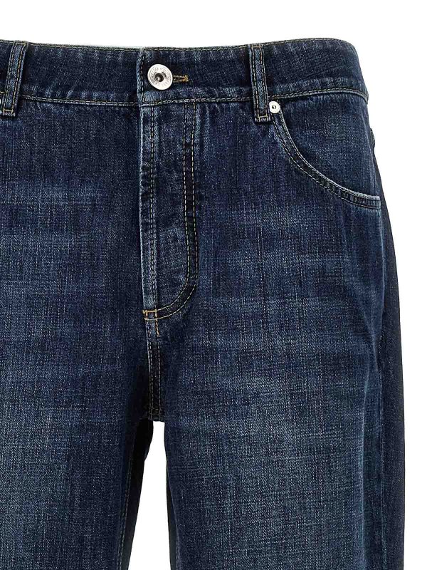 The Best Shops BRUNELLO CUCINELLI: Straight Leg Jeans - Straight Leg Jeans - Blau