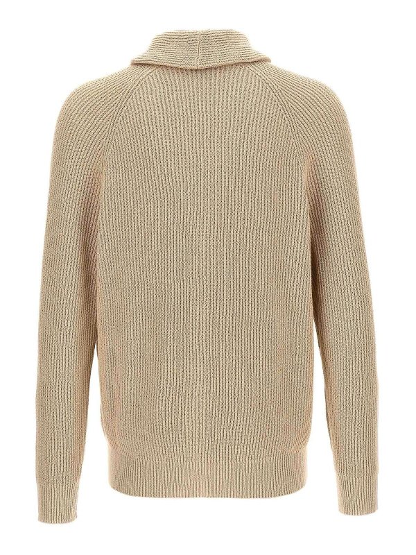 BRUNELLO CUCINELLI: cardigans online - Logo Buttons Cardigan