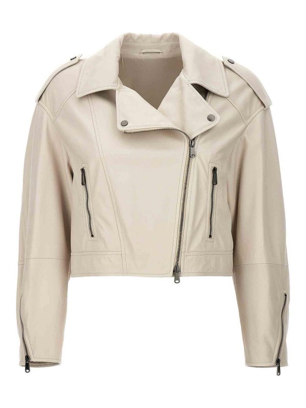 BRUNELLO CUCINELLI: カジュアルジャケット - カジュアルジャケット - 白