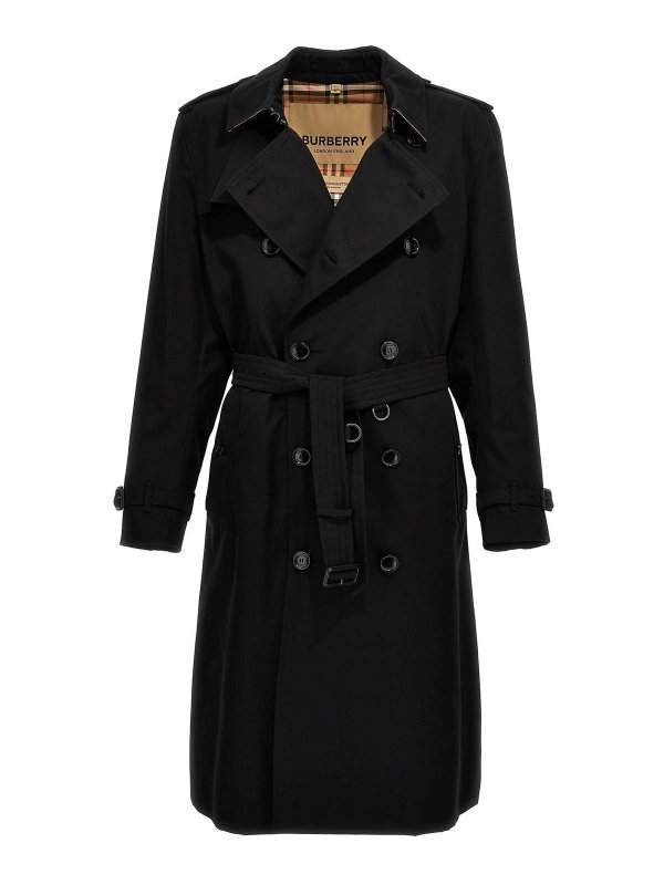 BURBERRY: short coats - Heritage Kensington Trench Coat