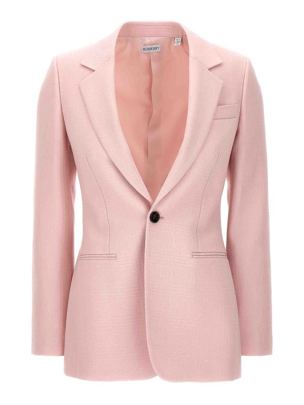 BURBERRY: Blazer - Blazer - Nude