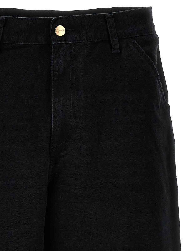 The Best Shops CARHARTT: straight leg jeans - Black logo jeans