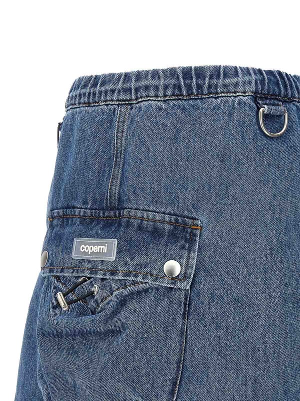 膝丈/ミディスカート - ブルー shop online: COPERNI