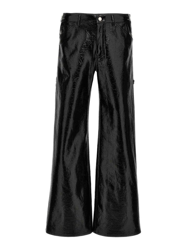 Courreges: leather trousers - Sailor Pants