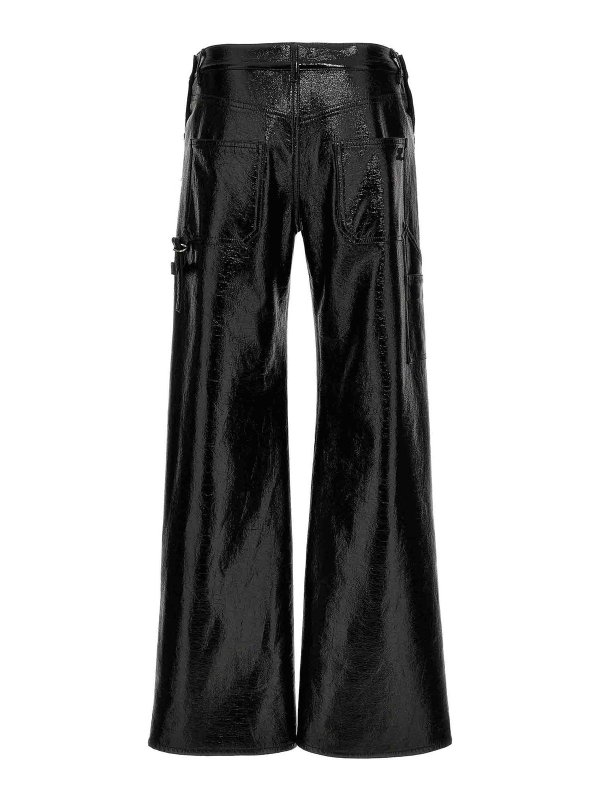 Courreges: leather trousers online - Sailor Pants