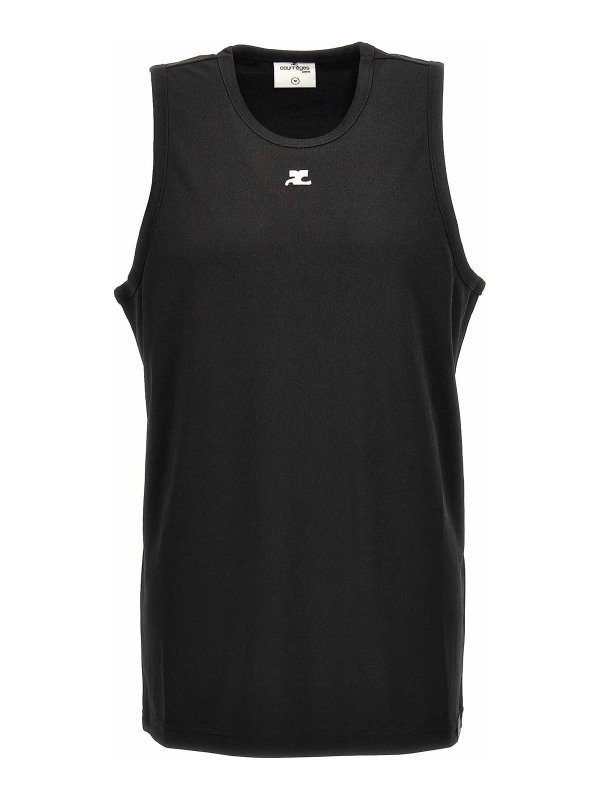 Courreges: Tops & Débardeurs - Top - Noir