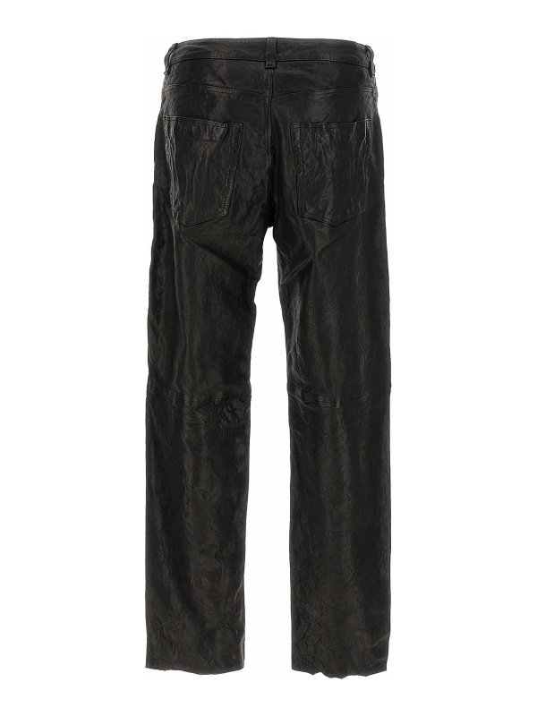 DIESEL: pantaloni in pelle online - Pantaloni