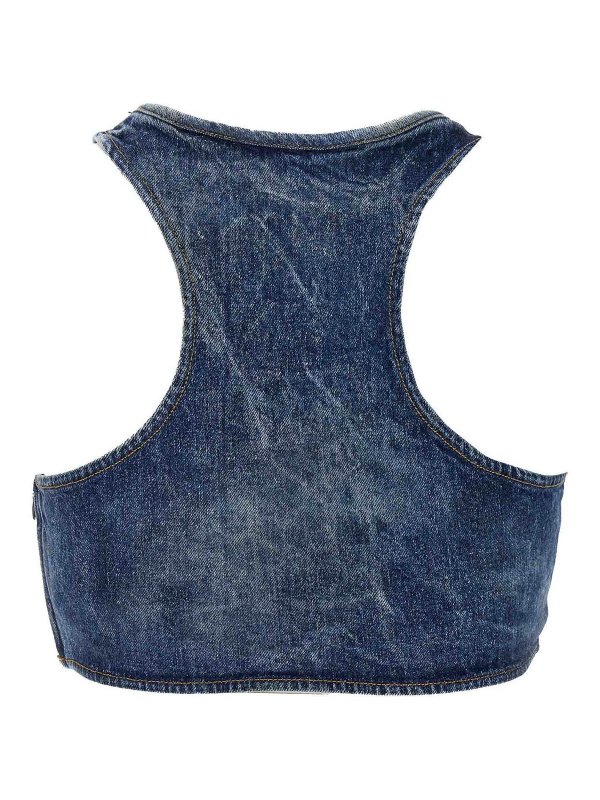 DIESEL: Tops y camisetas sin mangas online - Top - Azul