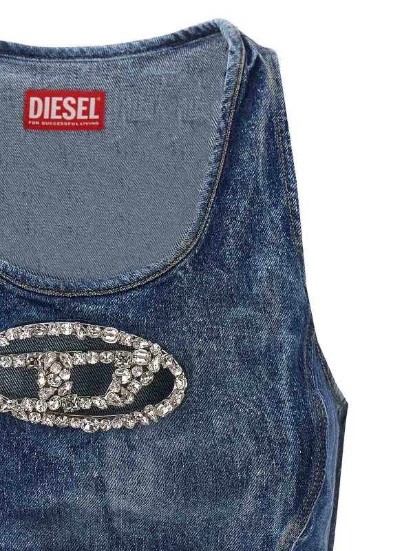 The Best Shops DIESEL: Tops y camisetas sin mangas - Top - Azul
