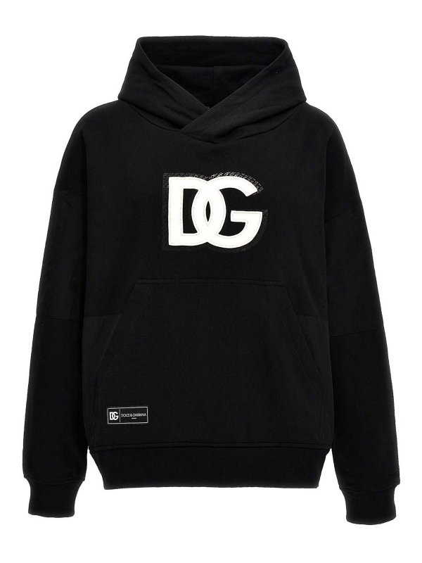DOLCE & GABBANA: Sweatshirts und Pullover - Sweatshirt - Schwarz