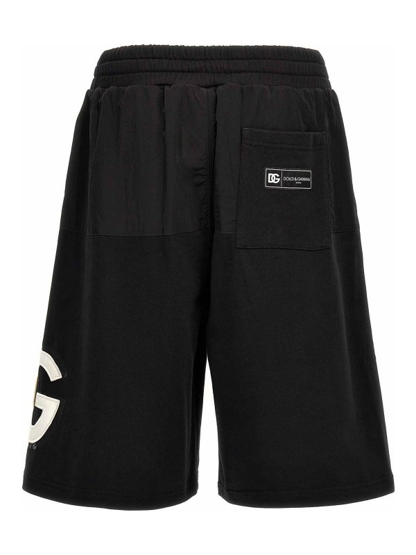 DOLCE & GABBANA: Trousers Shorts online - Logo Bermuda Shorts