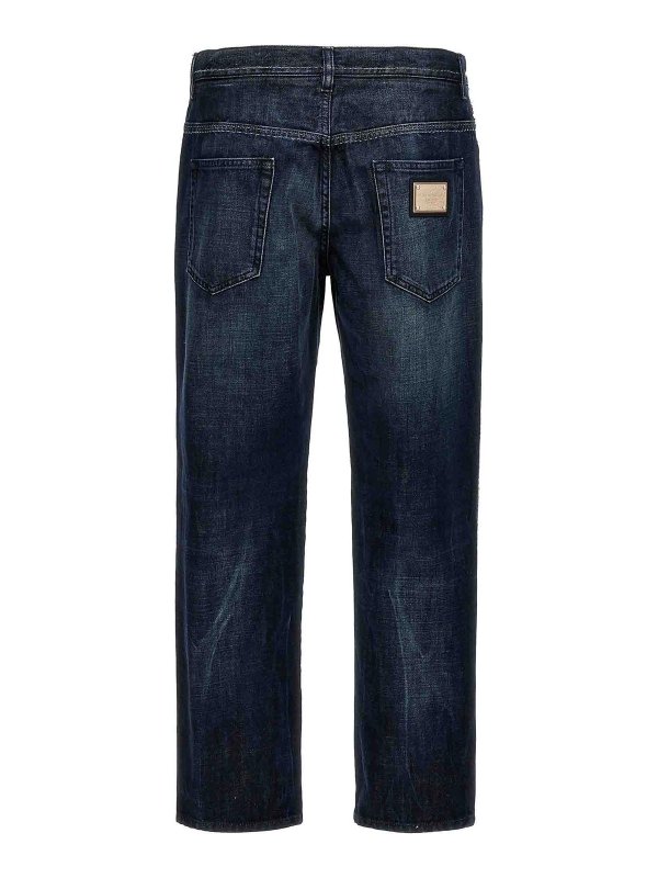 DOLCE & GABBANA: Jeans Rectos online - Vaqueros Rectos - Azul