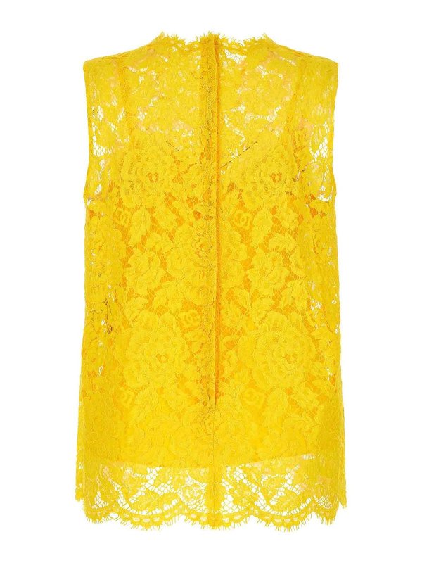 DOLCE & GABBANA: Tops & Débardeurs online - Top - Jaune