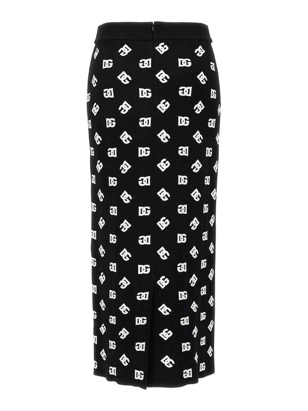 DOLCE & GABBANA: Knielange und Midi Röcke online - Midirock - Weiß