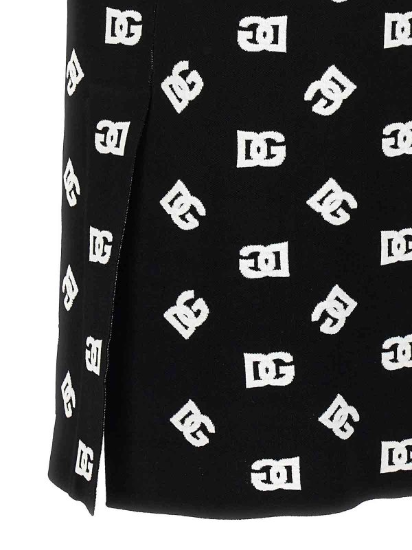 Midirock - Weiß shop online: DOLCE & GABBANA