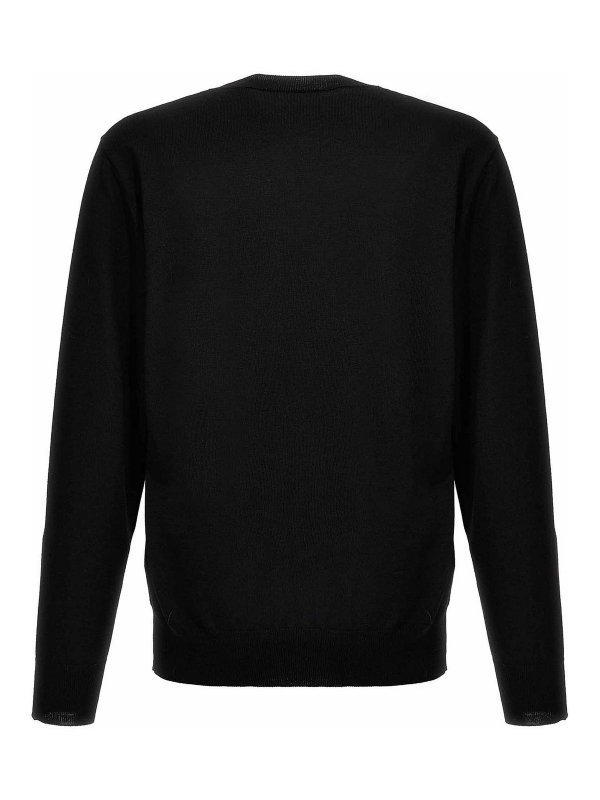 DSQUARED2: crew necks online - Wool Sweater Crewneck Logo