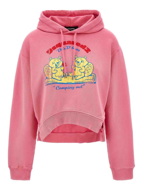 DSQUARED2: Sweatshirts und Pullover - Sweatshirt - Nude