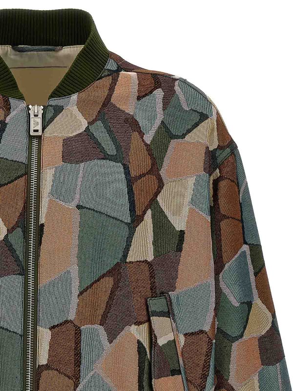 The Best Shops EMPORIO ARMANI: bombers - Fancy Printed Bomber Jacket