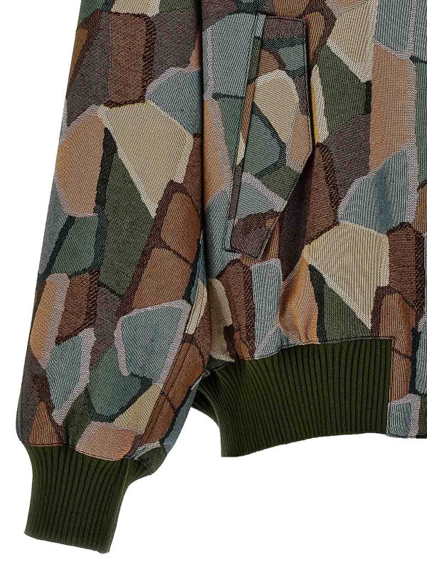 Fancy Printed Bomber Jacket shop online: EMPORIO ARMANI