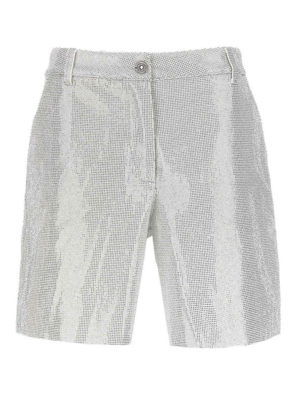 ERMANNO SCERVINO: トラウザーショーツ - ショートパンツ - 銀
