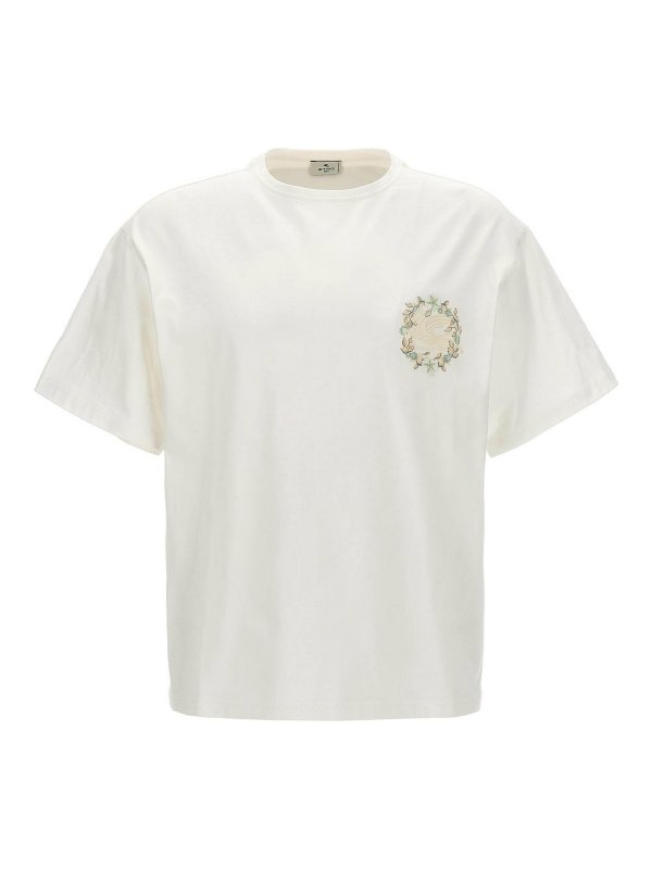 ETRO: T-shirts - T-Shirt - Blanc