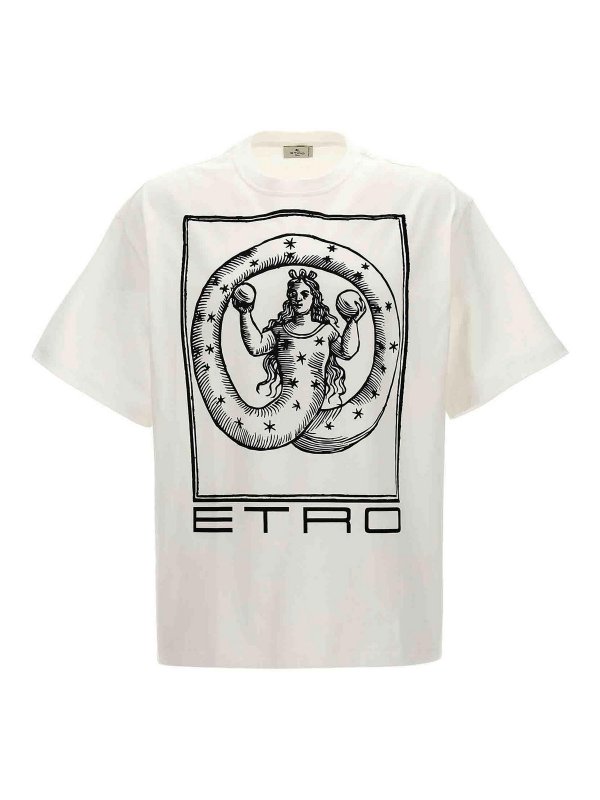 ETRO: t-shirts - Logo Print T-Shirt