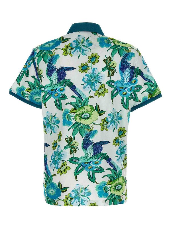 ETRO: polo shirts online - Patterned Polo Shirt