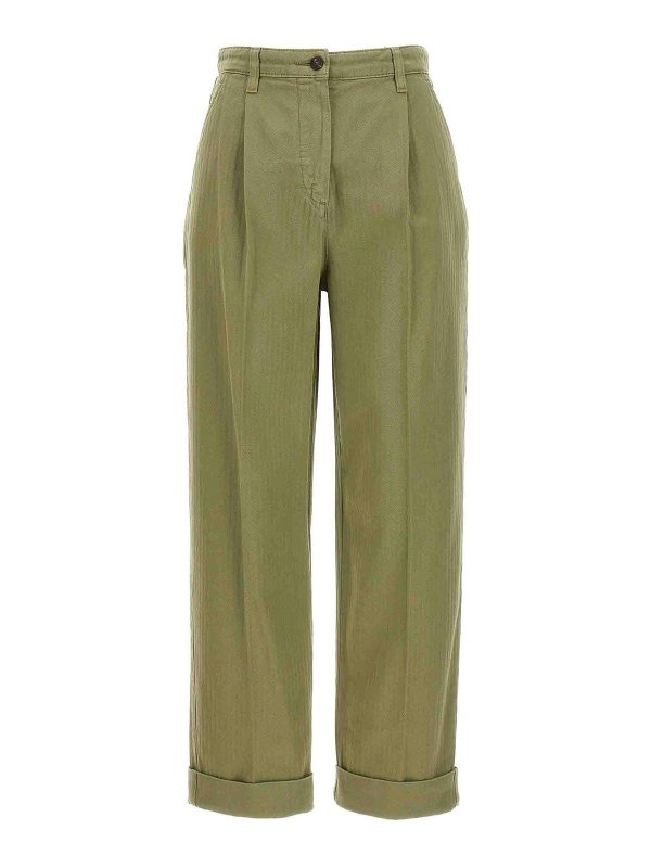 ETRO: casual trousers - Cropped Chino Pants
