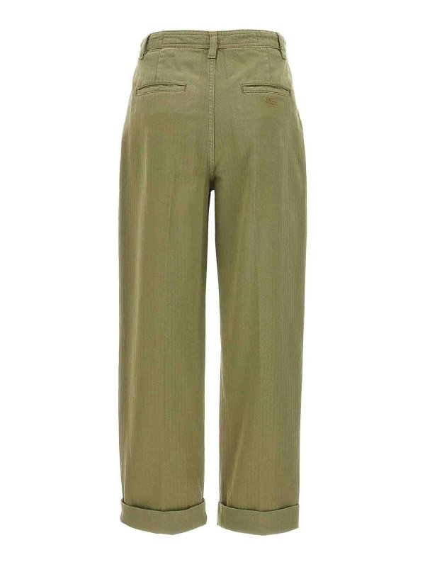 ETRO: casual trousers online - Cropped Chino Pants