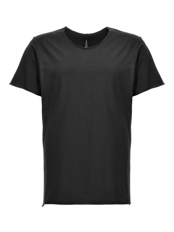 GIORGIO BRATO: t-shirt - T-shirt con taglio vivo