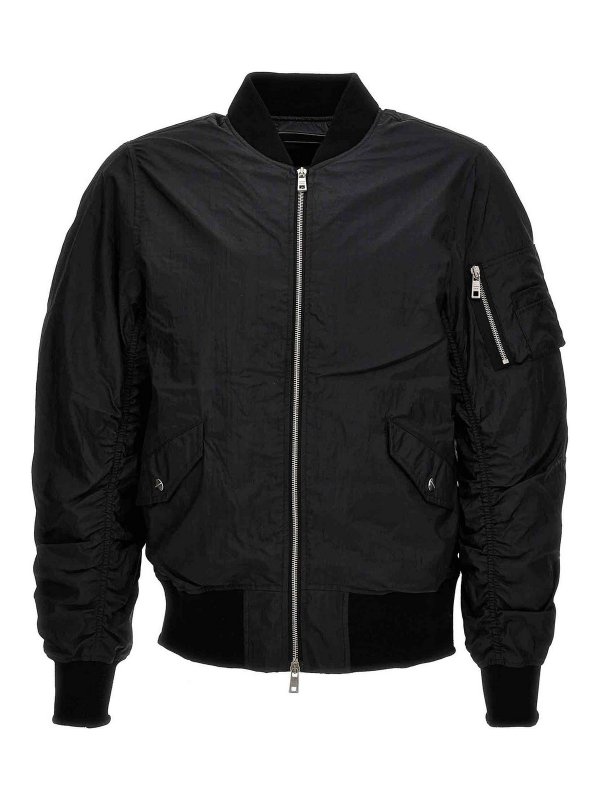 GIORGIO BRATO: ボンバージャケット - ボンバージャケット - 黒
