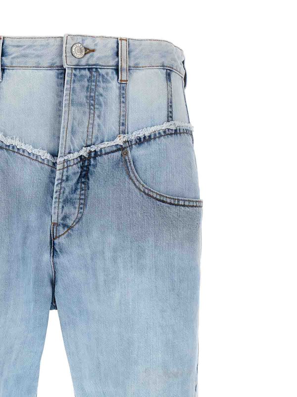 The Best Shops ISABEL MARANT: straight leg jeans - Sleeveless Cropped Top Viscose Blend