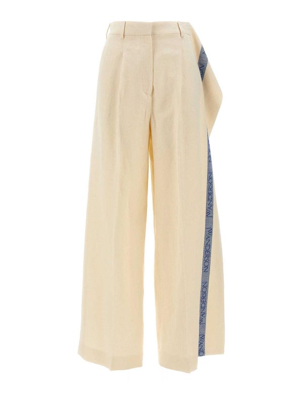 J.W. ANDERSON: casual trousers - Logo Band Panel Pants
