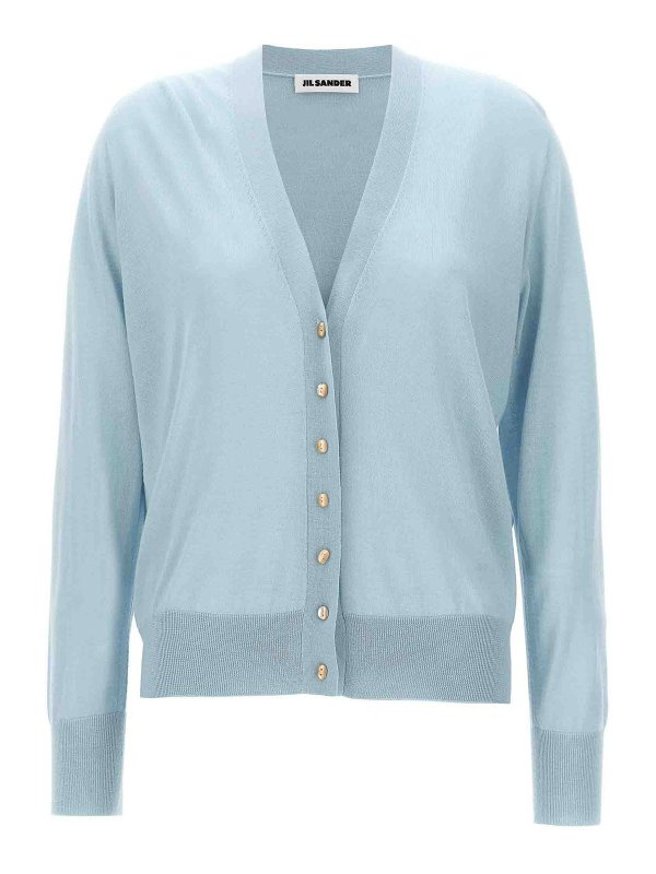 JIL SANDER: cardigans - Mixed Cashmere Cardigan