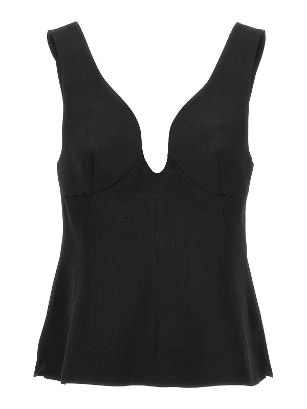 JIL SANDER: Tops und Tank Tops - Top - Schwarz