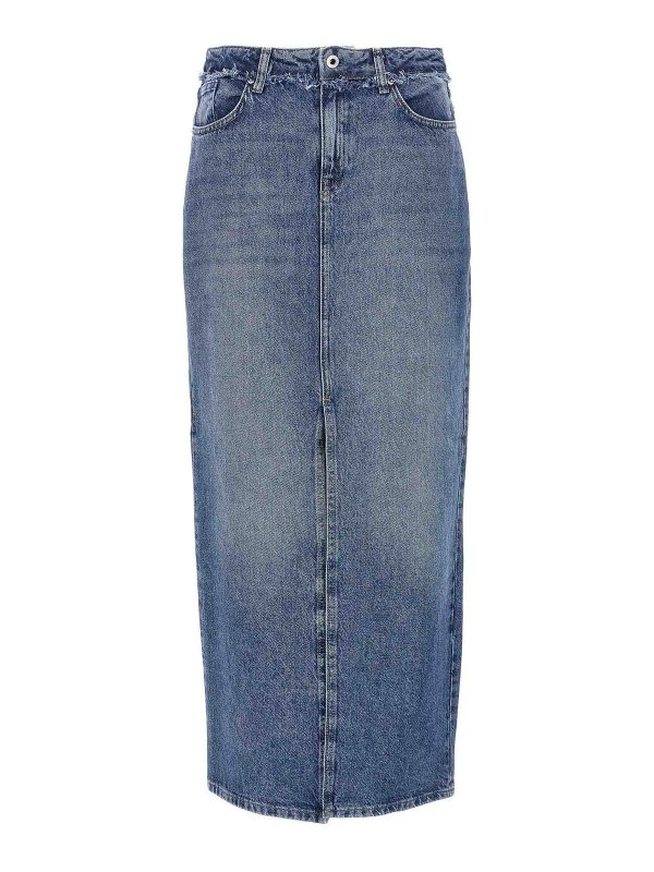 KARL LAGERFELD: ロングシャツ - ロングスカート - ブルー