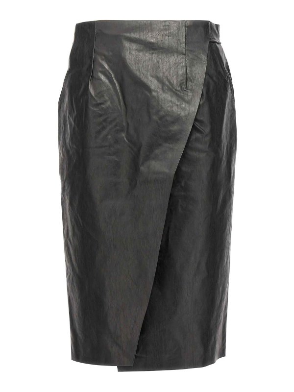 KASSL Editions: Faldas media pierna y semilargas - Falda Semilarga - Negro