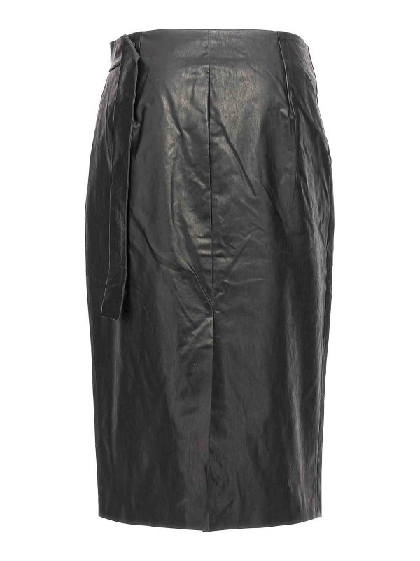 KASSL Editions: Faldas media pierna y semilargas online - Falda Semilarga - Negro