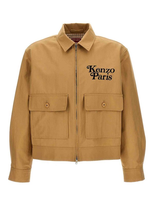 KENZO: Casualjacken - Hemd - Beige
