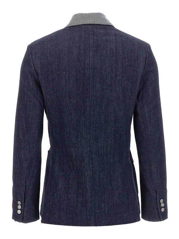 KENZO: Vestes en denim online - Blazer - Bleu