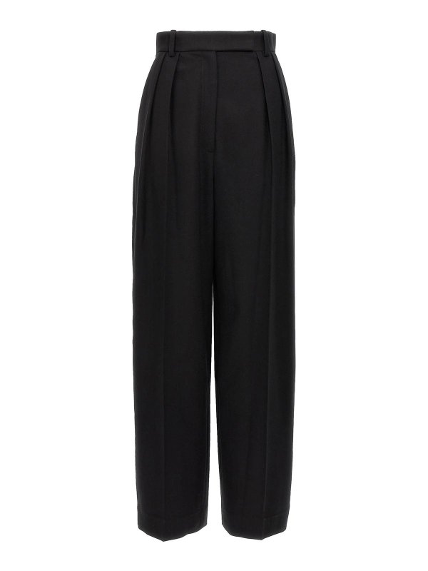 KHAITE: Pantalones de sastrerìa - Shorts - Negro