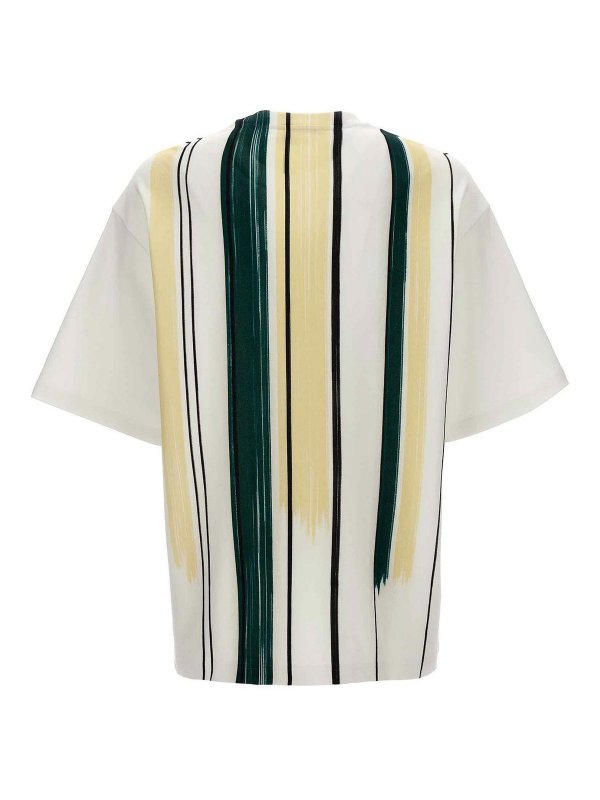 LANVIN: t-shirts online - Striped Print T-Shirt