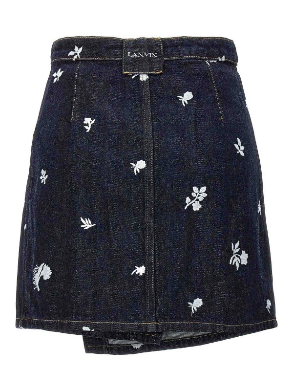 LANVIN: ニーレングススカート＆ミディ丈 online - 膝丈/ミディスカート - ブルー