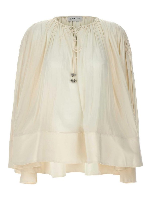 LANVIN: Blouses - Blouse - Blanc